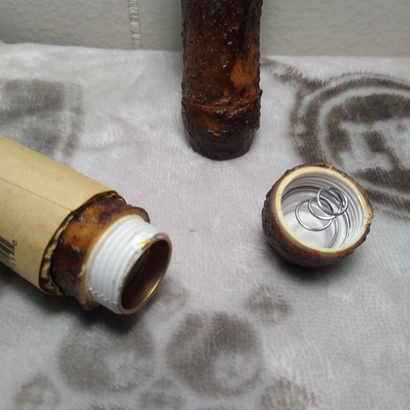 Set of 2, 6" Burnt Mustard LED Taper Candle Flameless Primitive, Rustic - Picture 4 of 6